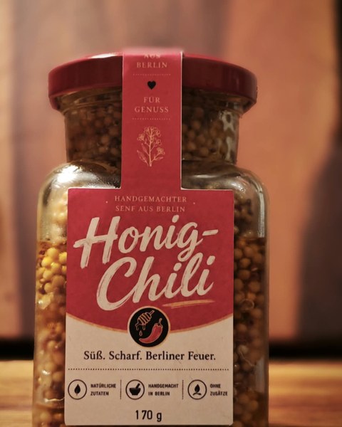 Glas BENF Honig-Chili Senf, 170 g